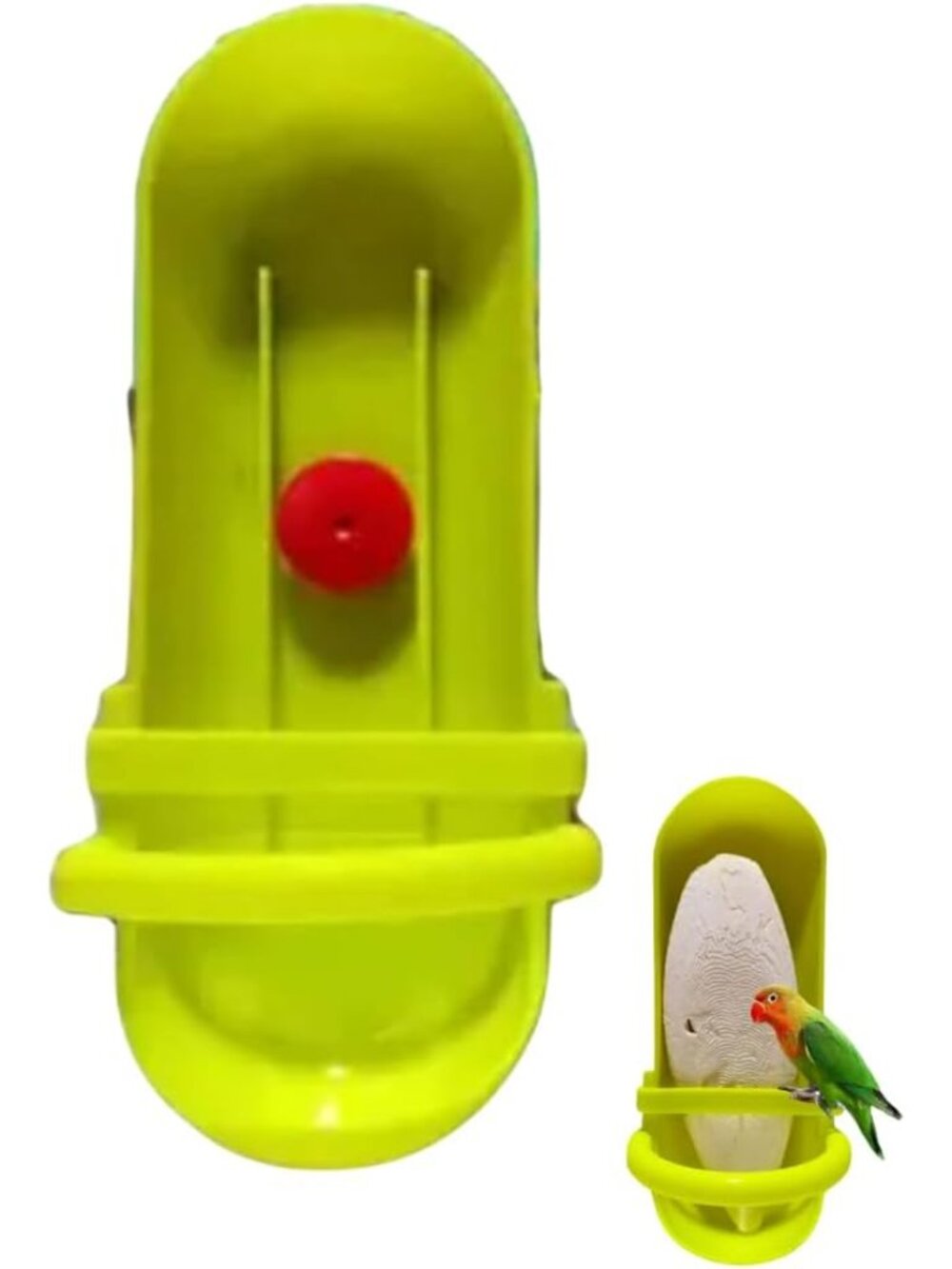 Bird Feeding Cup Rack Plastic Cuttlebone Holder Bird Cage Storage Bowl Stand Par